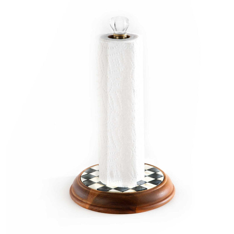 Mackenzie-Childs Courtly Check Wood Paper Towel Holder
#2