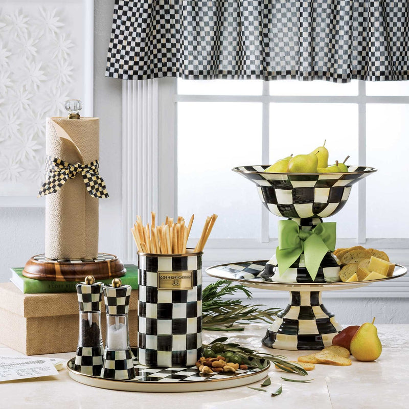 Mackenzie-Childs Courtly Check Wood Paper Towel Holder
#4