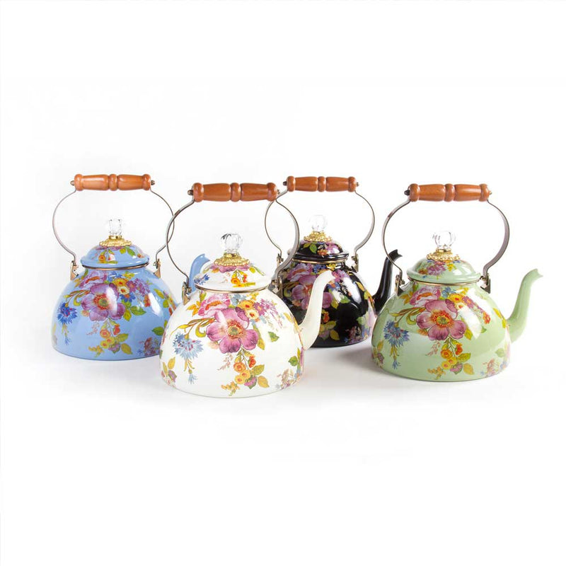 Mackenzie-Childs Flower Market 3 Quart Tea Kettle