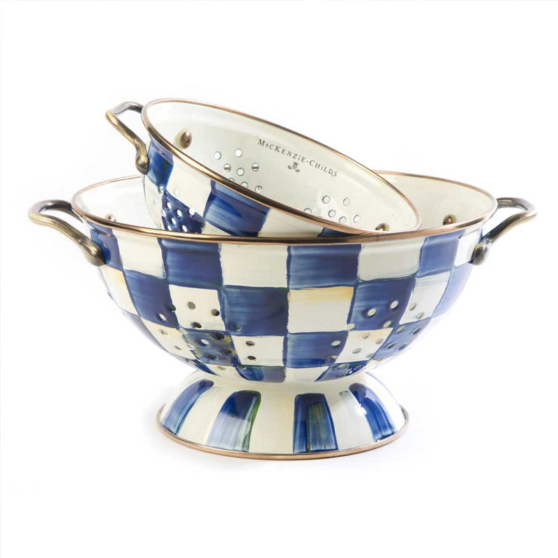 Mackenzie-Childs Royal Check Colander