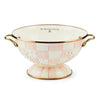 Mackenzie-Childs Rosy Check Large Colander
