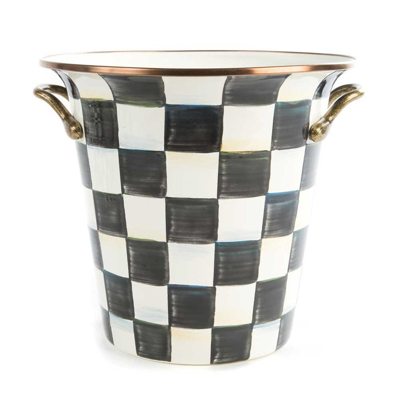 Mackenzie-Childs Courtly Check Enamel Wine Cooler