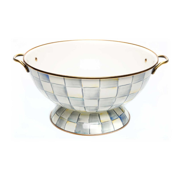 Mackenzie-Childs Sterling Check Enamel Everything Bowl
