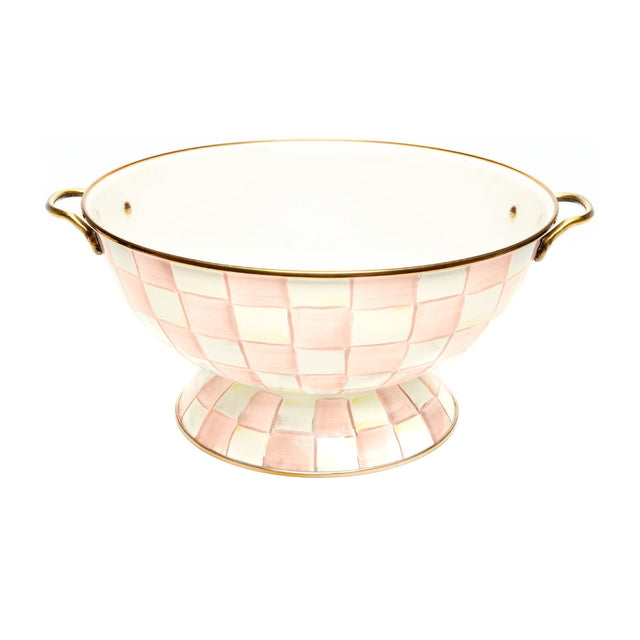Mackenzie-Childs Rosy Check Everything Bowl