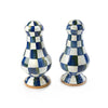 Mackenzie-Childs Royal Check Enamel Large Salt & Pepper Shakers