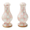Mackenzie-Childs Rosy Check Large Salt & Pepper Shakers