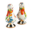 Mackenzie-Childs Flower Market Large Salt & Pepper Shakers, White