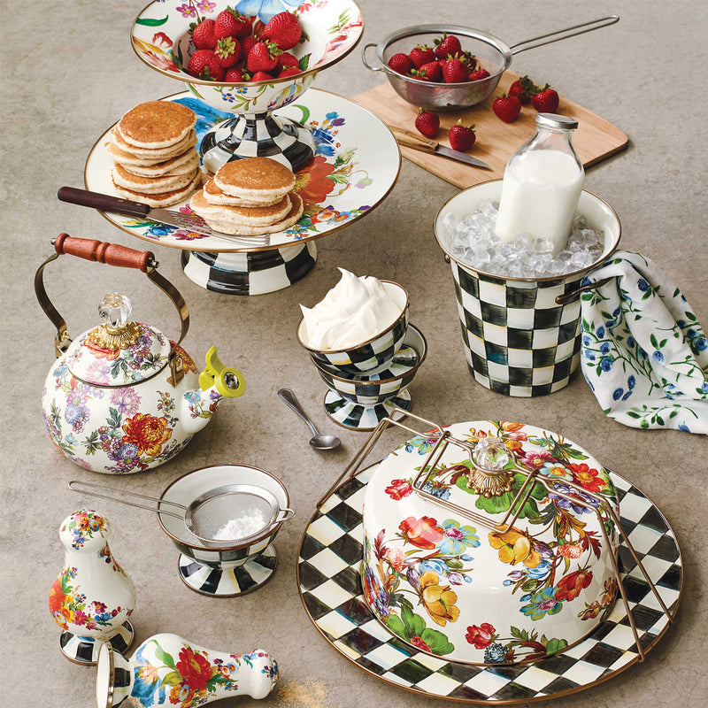Mackenzie-Childs Flower Market Large Salt & Pepper Shakers