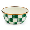 Mackenzie-Childs Emerald Check Pinch Bowl
