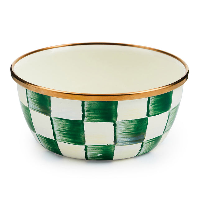Mackenzie-Childs Emerald Check Pinch Bowl