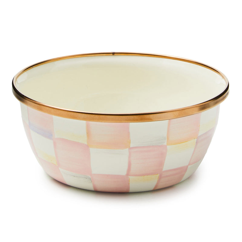Mackenzie-Childs Rosy Check Pinch Bowl