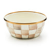 Mackenzie-Childs Mocha Check Pinch Bowl