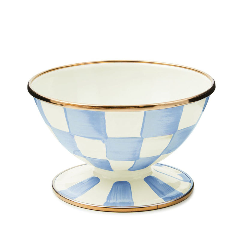 Mackenzie-Childs Sky Check Ice Cream Dish