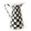 Mackenzie-Childs Courtly Check Large Enamel Practical Pitcher