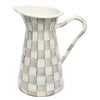 Mackenzie-Childs Sterling Check Large Enamel Practical Pitcher