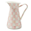 Mackenzie-Childs Rosy Check Large Practical Pitcher