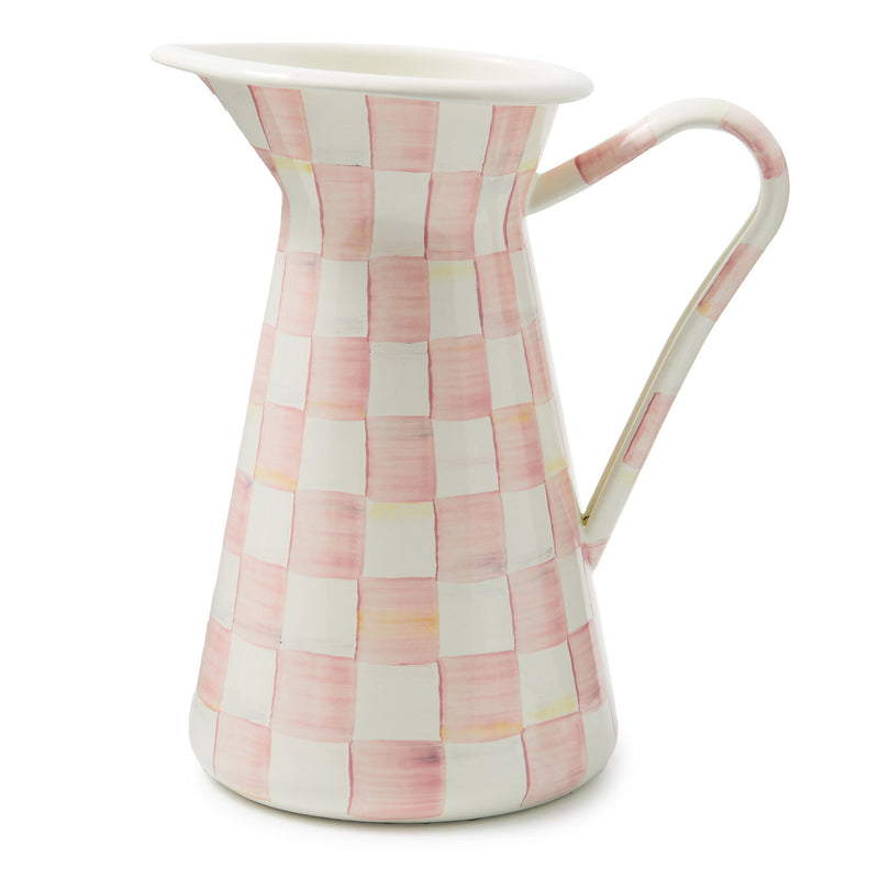 Mackenzie-Childs Rosy Check Large Practical Pitcher