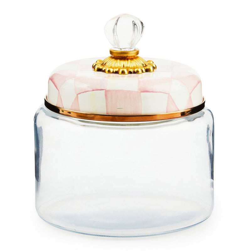 Mackenzie-Childs Rosy Check Kitchen Canister, Small