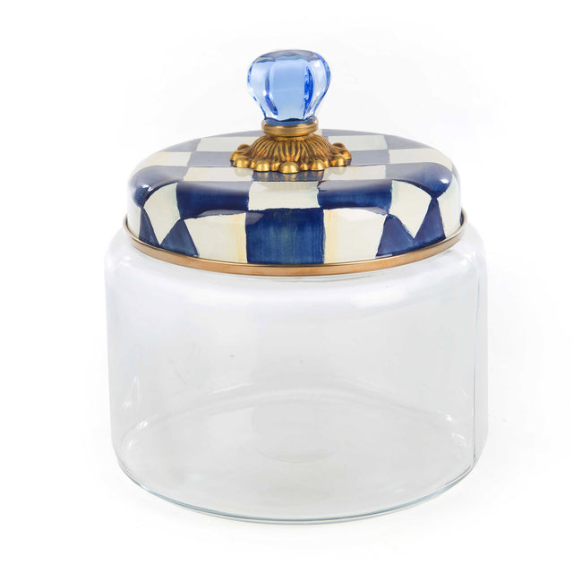 Mackenzie-Childs Royal Check Medium Kitchen Canister