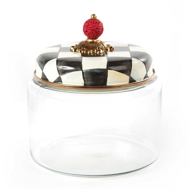 Mackenzie Childs Courtly Check Medium Kitchen Canister #1