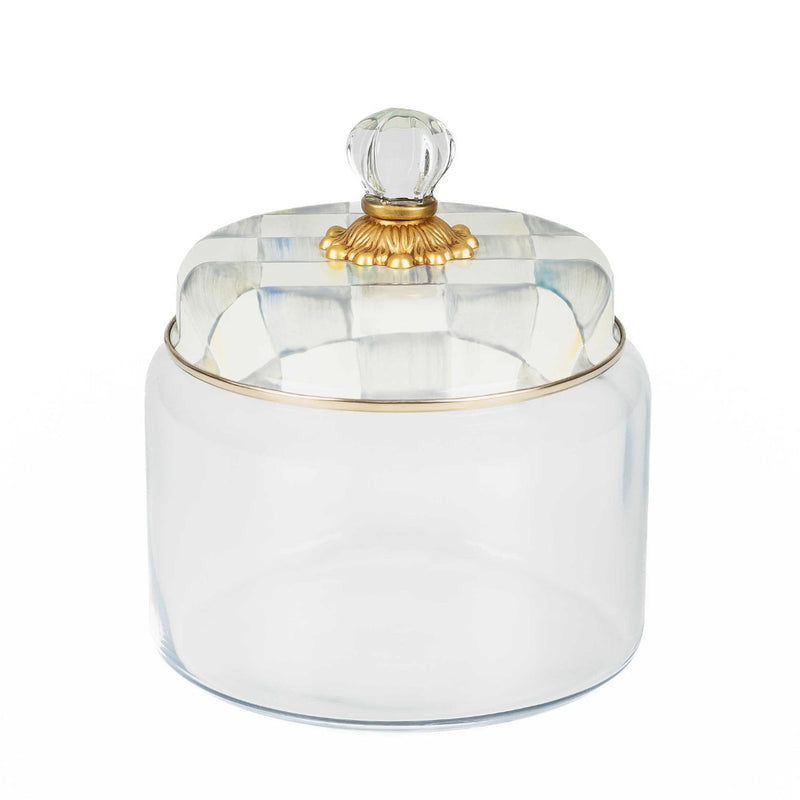Mackenzie-Childs Sterling Check Kitchen Canister, Medium
