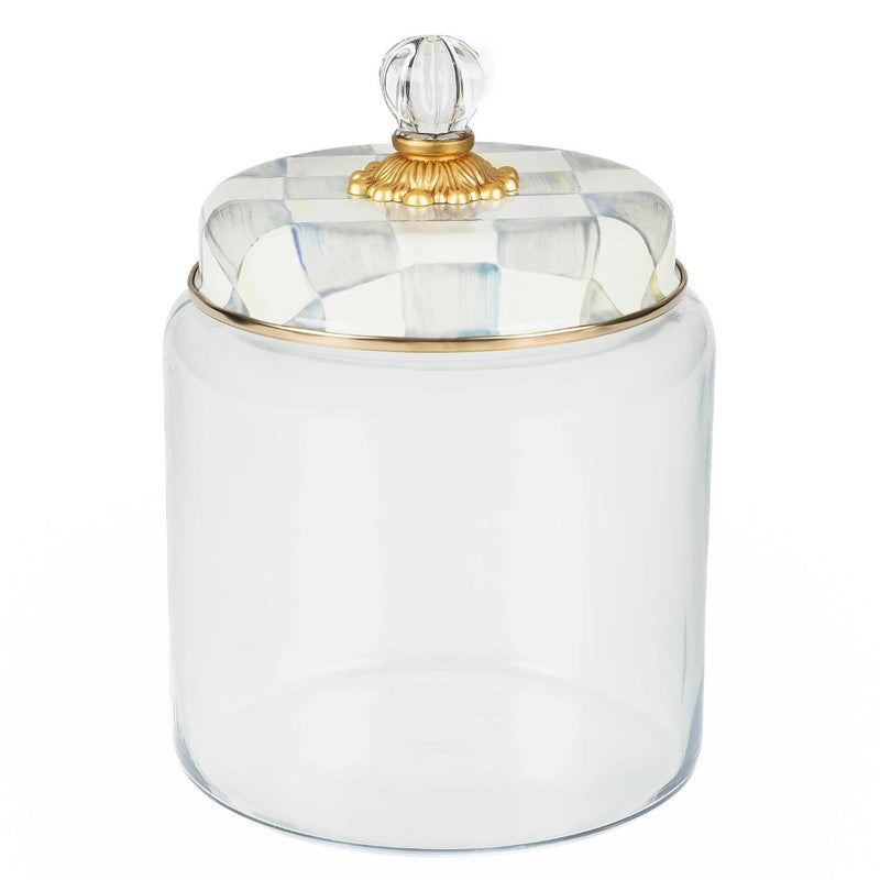 Mackenzie-Childs Sterling Check Kitchen Canister, Large
