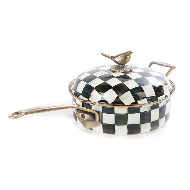 Mackenzie-Childs Courtly Check 3 Quart Saute Pan
