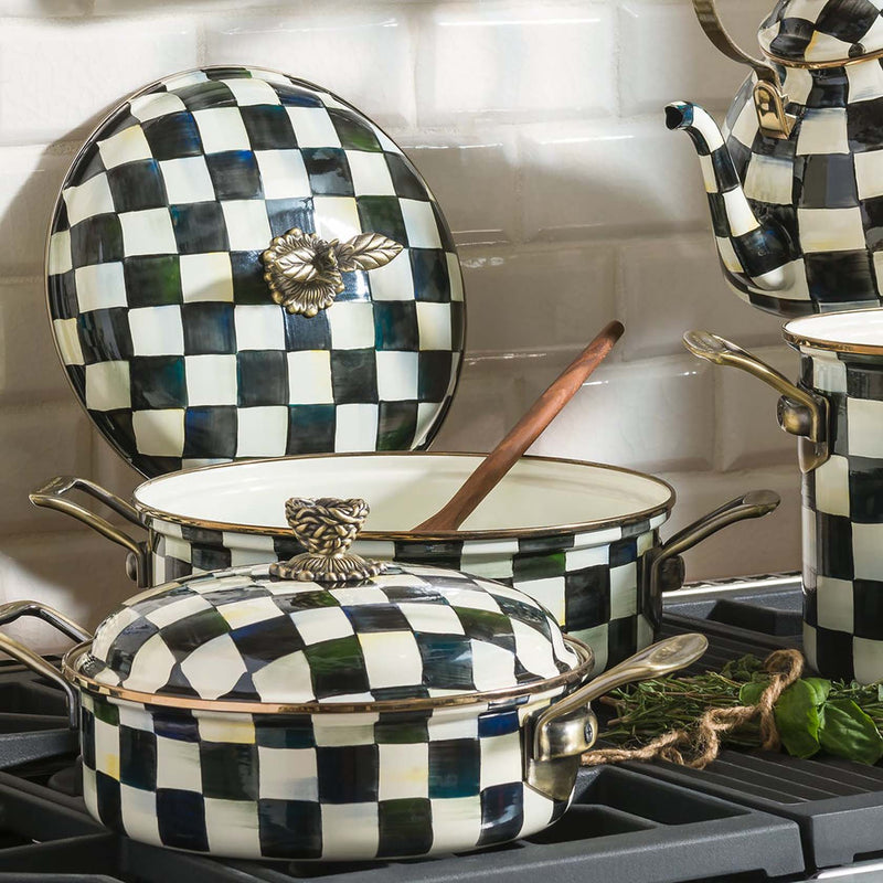Mackenzie-Childs Courtly Check 5 Quart Casserole