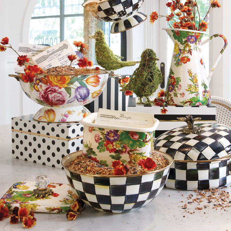 Mackenzie-Childs Courtly Check 5 Quart Casserole