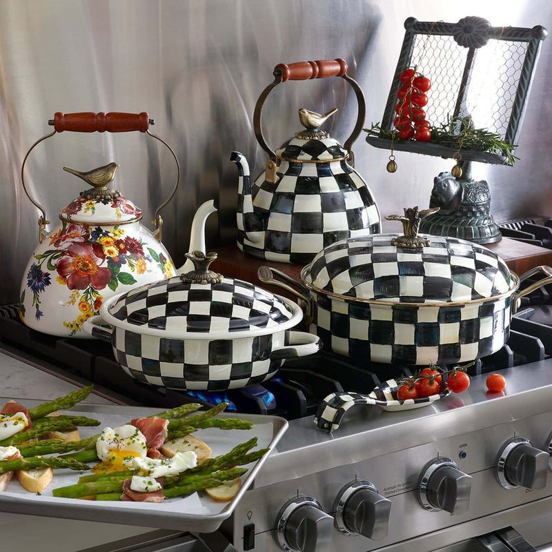 Mackenzie-Childs Courtly Check 5 Quart Casserole