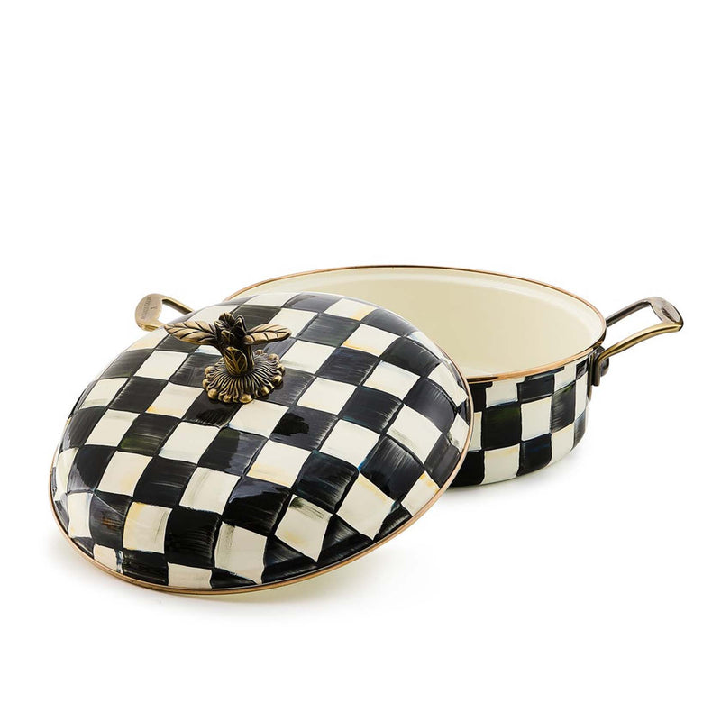 Mackenzie-Childs Courtly Check 5 Quart Casserole