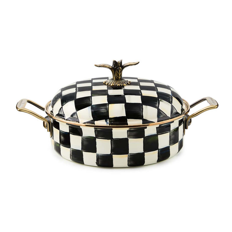 Mackenzie-Childs Courtly Check 5 Quart Casserole
