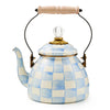 Mackenzie-Childs Sky Check 2 Quart Tea Kettle