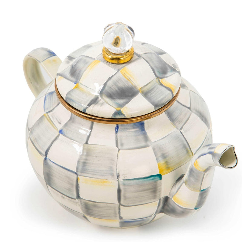 Mackenzie-Childs Sterling Check Enamel 4 Cup Teapot
#2