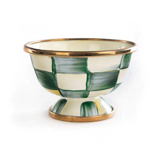 Mackenzie-Childs Emerald Check Little Sugar Bowl