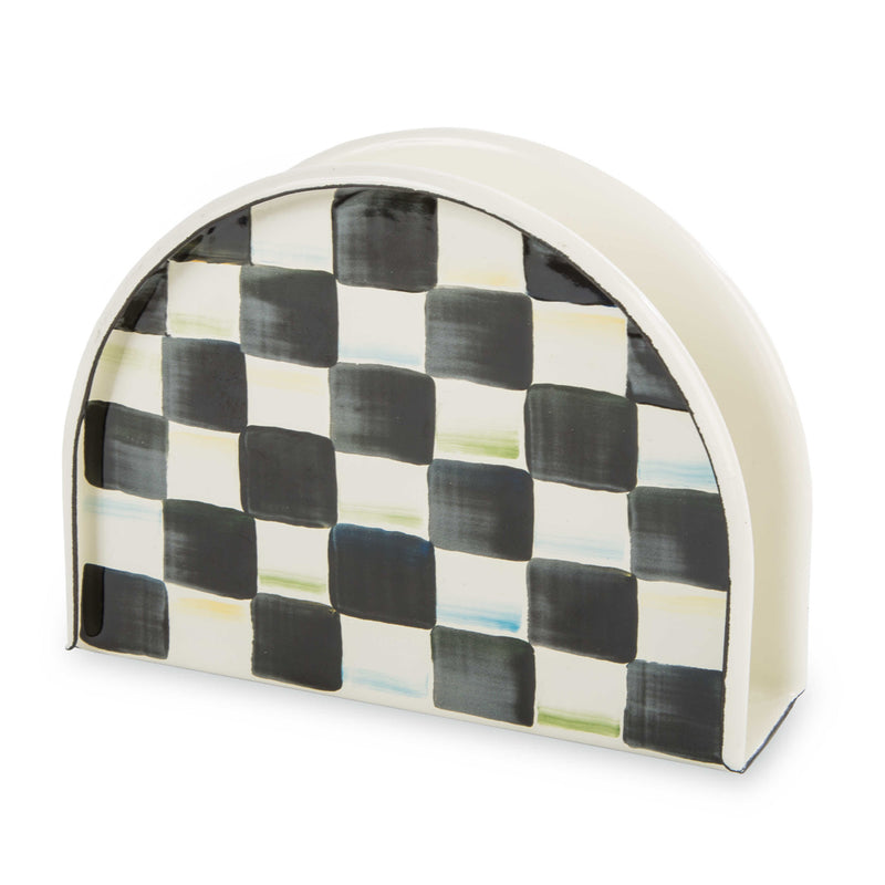 Mackenzie- Childs Courtly Check Enamel Napkin Holder