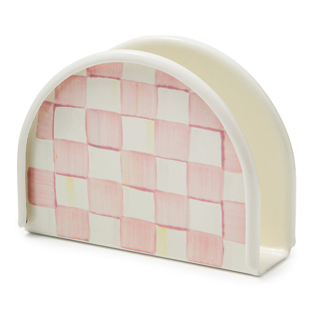 Mackenzie-Childs Rosy Check Napkin Holder