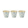 Mackenzie-Childs Sky Check Herb Pots, Set of 3