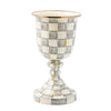 Mackenzie-Childs Sterling Check Enamel Pedestal Vase