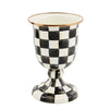 Mackenzie-Childs Courtly Check Pedestal Vase