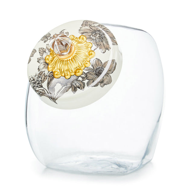 Mackenzie-Childs Sterling English Garden Sweets Jar