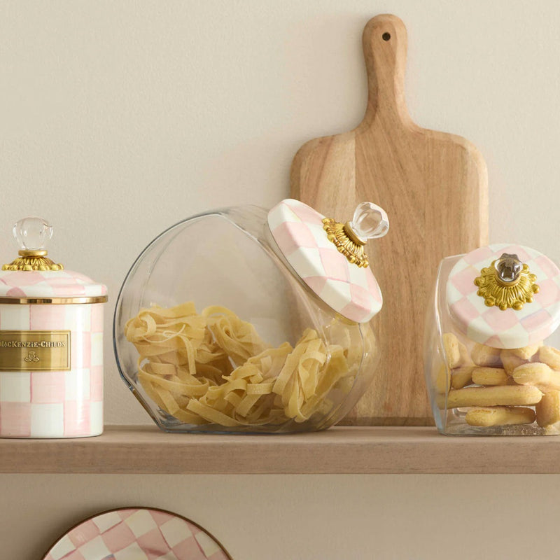 Mackenzie-Childs Rosy Check Sweets Jar #4
