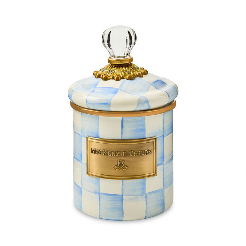 Mackenzie-Childs Sky Check Demi Canister