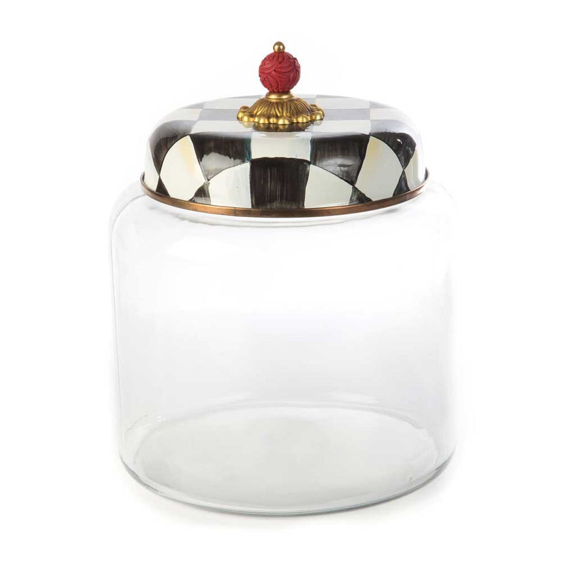 Mackenzie Childs Courtly Check Big Storage Canister #1