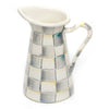 Mackenzie-Childs Sterling Check Small Enamel Practical Pitcher