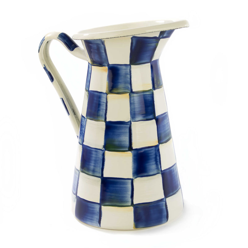 Mackenzie-Childs Royal Check Medium Practical Pitcher