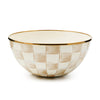 Mackenzie-Childs Mocha Check Small Everyday Bowl