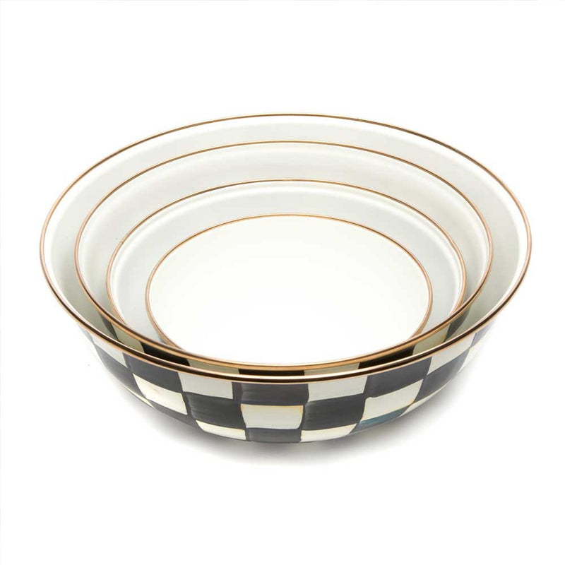 Mackenzie Childs Courtly Check Enamel Medium Everyday Bowl #2