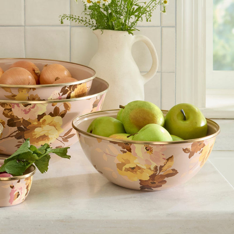 Mackenzie-Childs Wild Rose Mauve Medium Everyday Bowl