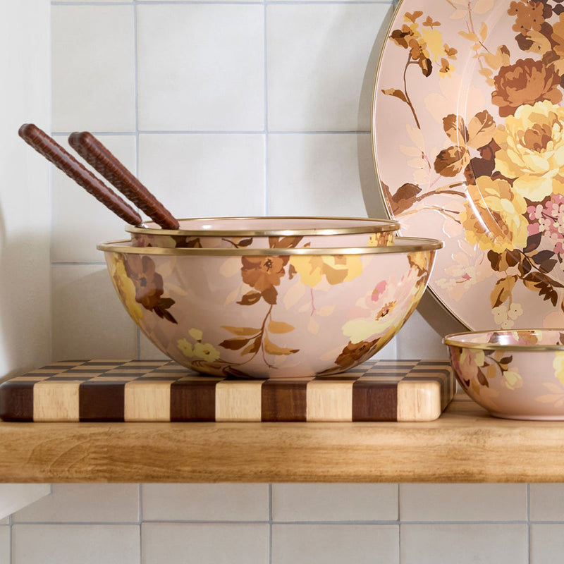Mackenzie-Childs Wild Rose Mauve Medium Everyday Bowl